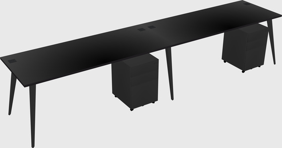 Bureau rectangulaire moderne