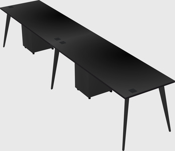 Bureau rectangulaire moderne