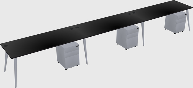 Bureau rectangulaire moderne