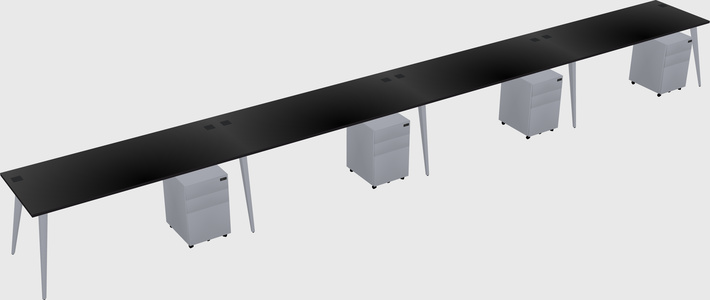 Modern rectangular office desk