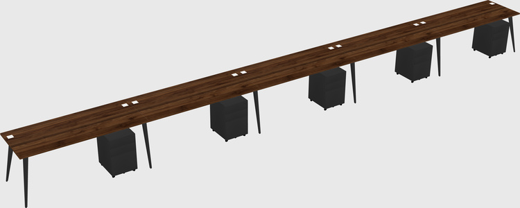 Bureau rectangulaire moderne
