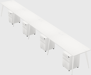 Modern rectangular office desk