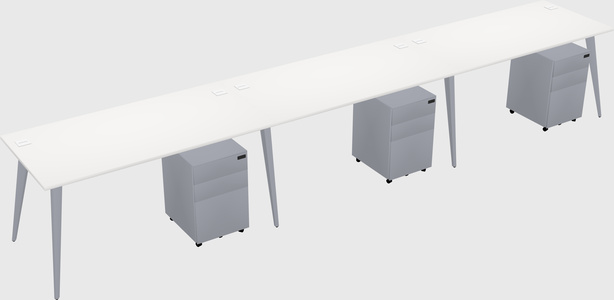 Modern rectangular office desk