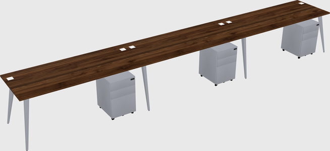 Bureau rectangulaire moderne