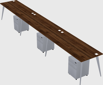 Bureau rectangulaire moderne