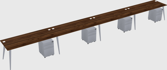 Bureau rectangulaire moderne