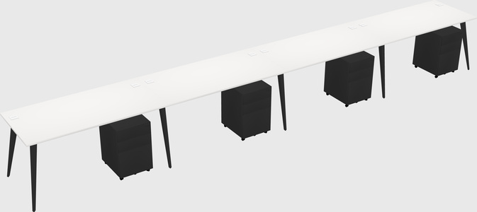 Bureau rectangulaire moderne
