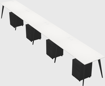 Bureau rectangulaire moderne
