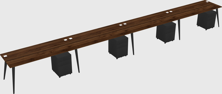 Modern rectangular office desk