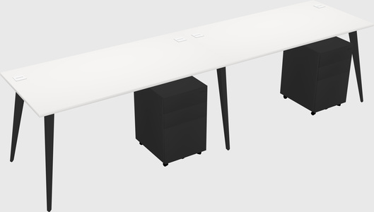 Bureau rectangulaire moderne