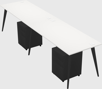 Bureau rectangulaire moderne