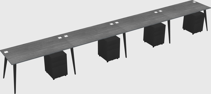 Modern rectangular office desk