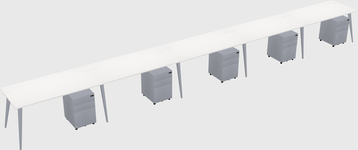 Bureau rectangulaire moderne