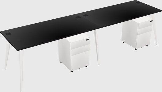 Bureau rectangulaire moderne