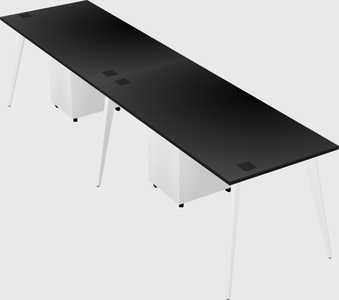 Bureau rectangulaire moderne