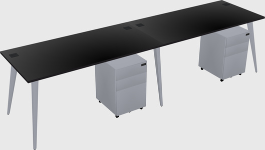 Bureau rectangulaire moderne