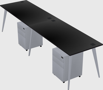 Bureau rectangulaire moderne