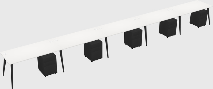 Modern rectangular office desk
