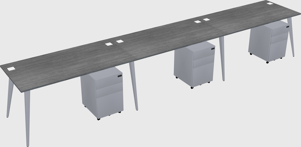 Modern rectangular office desk