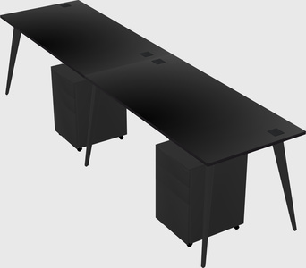 Bureau rectangulaire moderne