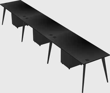 Bureau rectangulaire moderne