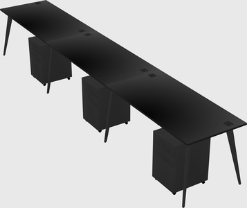 Bureau rectangulaire moderne