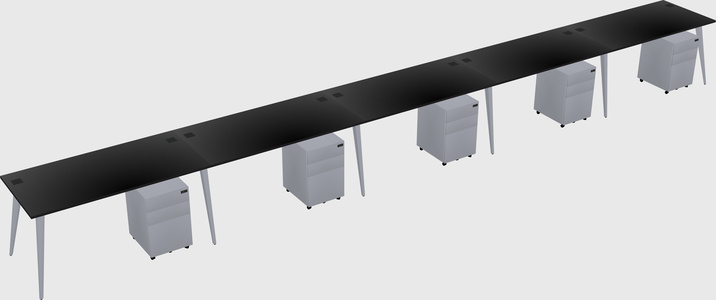 Modern rectangular office desk