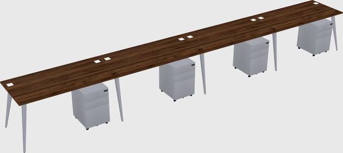Modern rectangular office desk