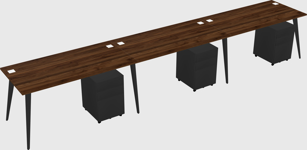 Bureau rectangulaire moderne
