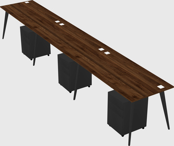 Bureau rectangulaire moderne