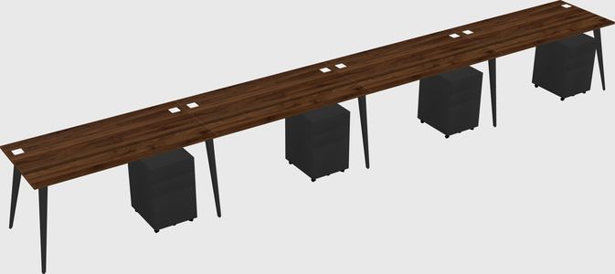 Modern rectangular office desk