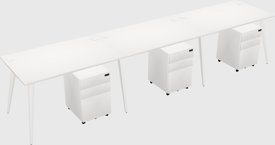 Bureau rectangulaire moderne
