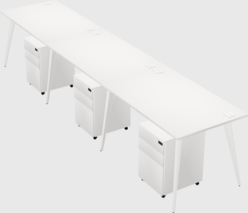 Bureau rectangulaire moderne