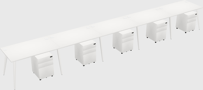 Modern rectangular office desk