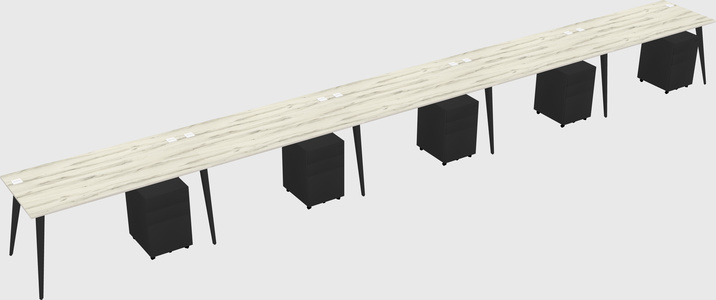 Modern rectangular office desk