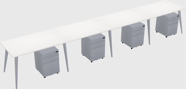 Modern rectangular office desk