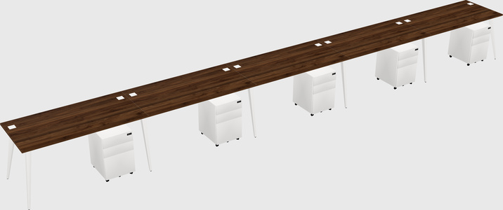 Bureau rectangulaire moderne