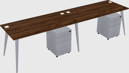 Bureau rectangulaire moderne