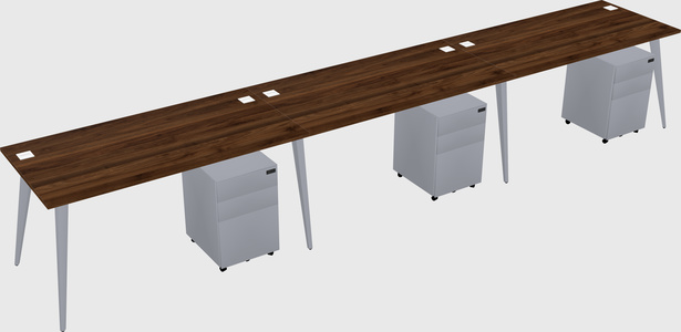 Bureau rectangulaire moderne