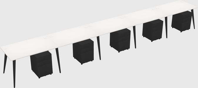Modern rectangular office desk