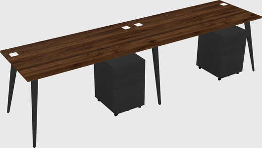 Bureau rectangulaire moderne