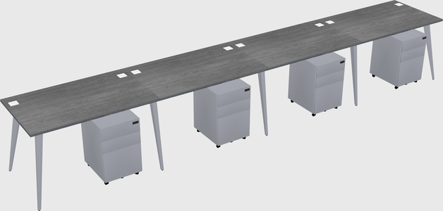 Bureau rectangulaire moderne