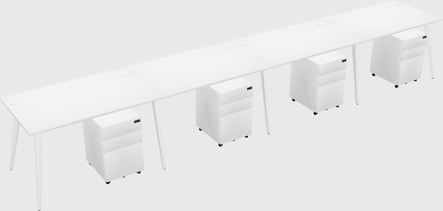 Bureau rectangulaire moderne