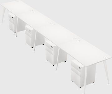 Bureau rectangulaire moderne