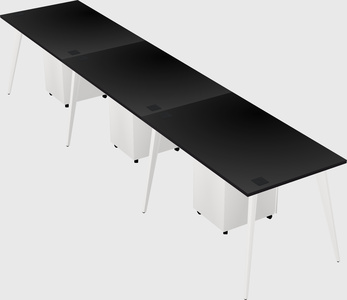 Bureau rectangulaire moderne