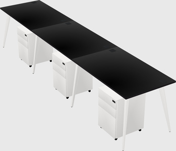 Bureau rectangulaire moderne