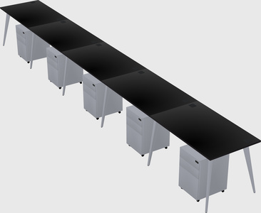 Bureau rectangulaire moderne