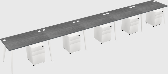 Bureau rectangulaire moderne