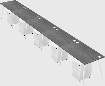 Bureau rectangulaire moderne