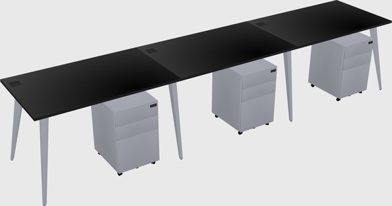 Bureau rectangulaire moderne